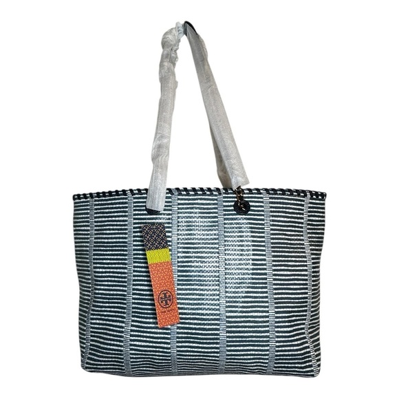 Tory Burch Tote Navy & White - Picture 9 of 16